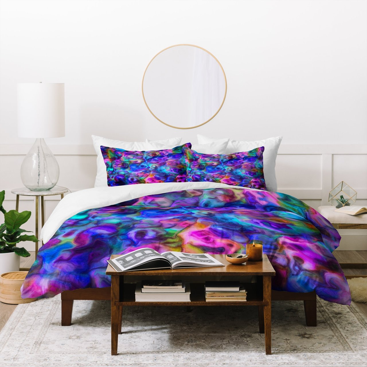 Lisa Argyropoulos Colour Aquatica Berry Blue Duvet Cover Bedding Set