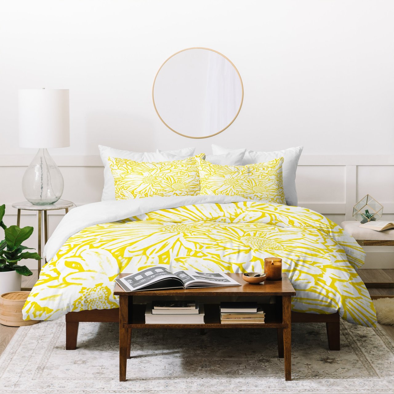 Lisa Argyropoulos Daisy Daisy In Golden Sunshine Duvet Cover Bedding Set