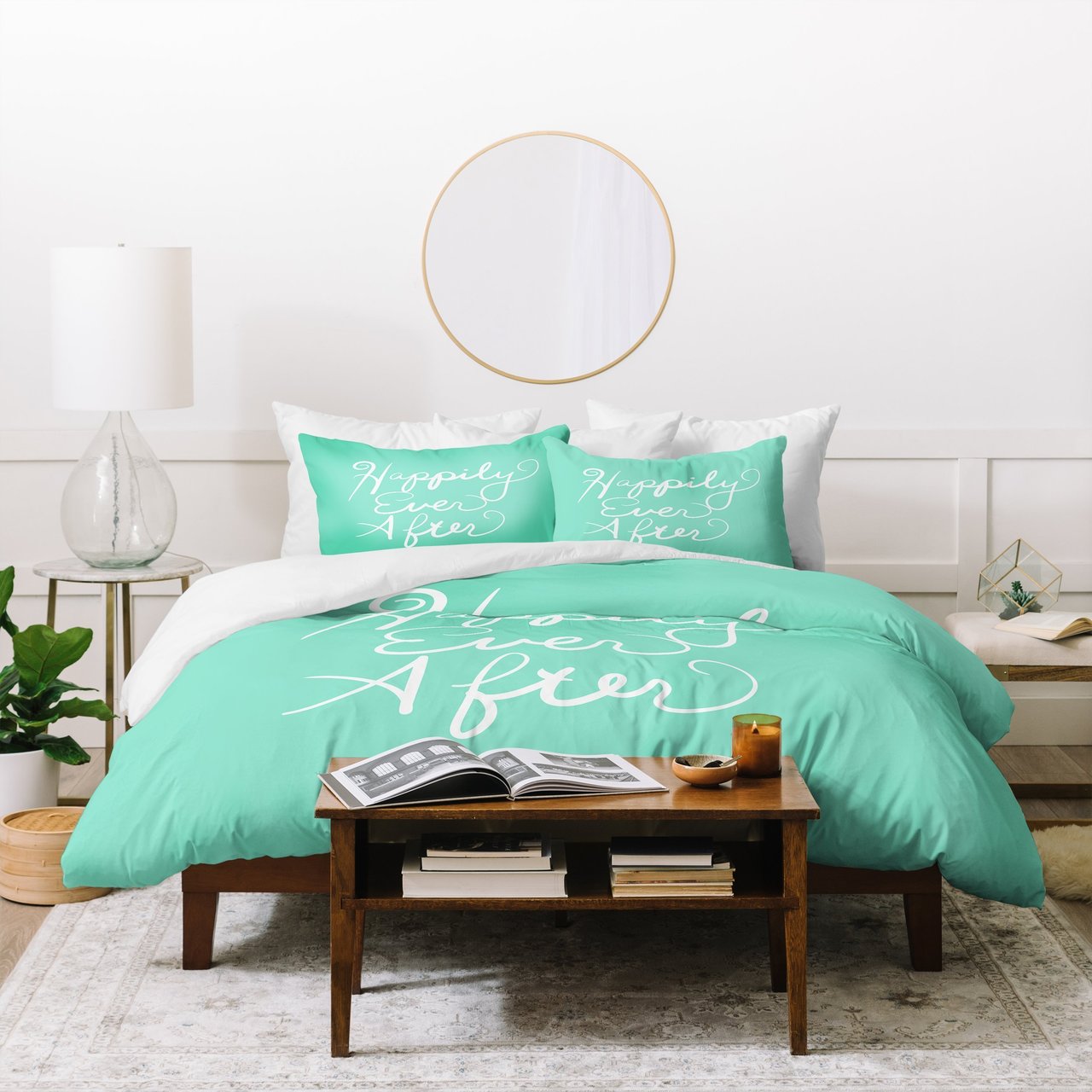 Lisa Argyropoulos Happily Ever After Aquamint Duvet Cover Bedding Set