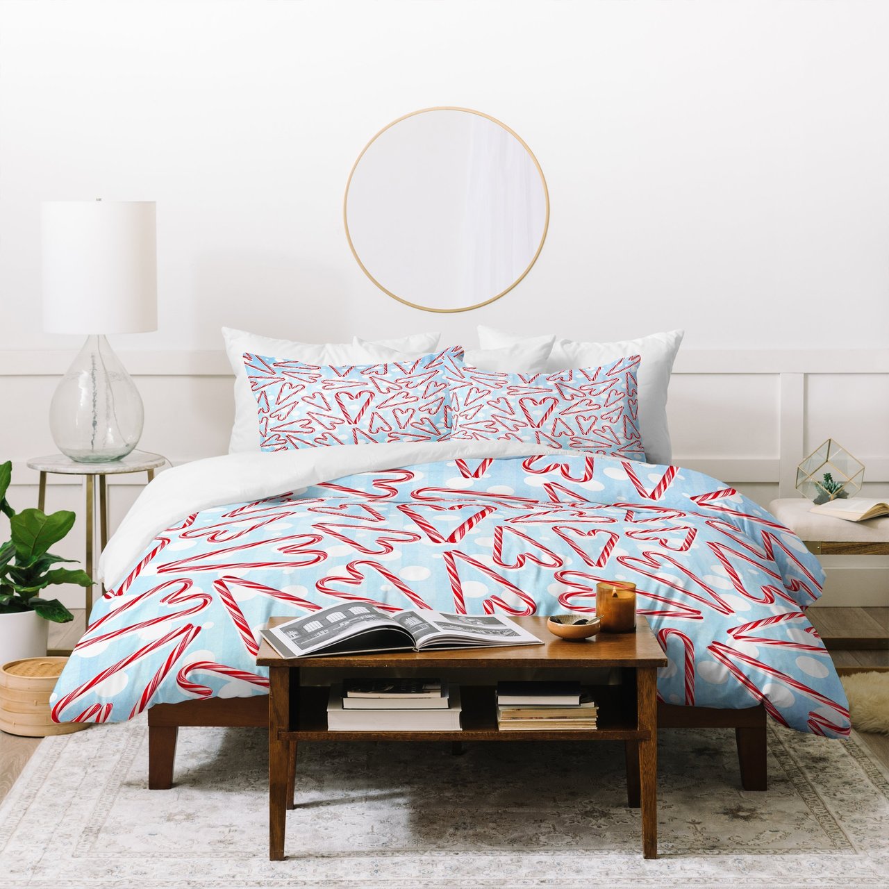 Lisa Argyropoulos Holiday Love And Polka Dots Duvet Cover Bedding Set