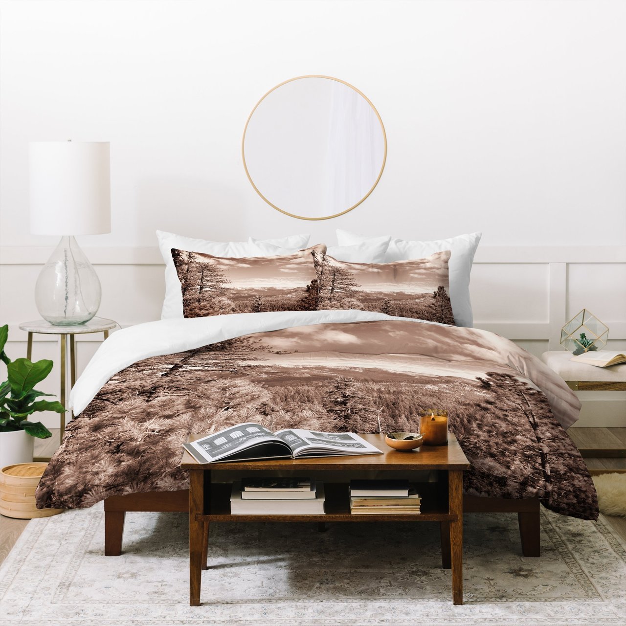 Lisa Argyropoulos Yosemite View Warm Sepia Duvet Cover Bedding Set