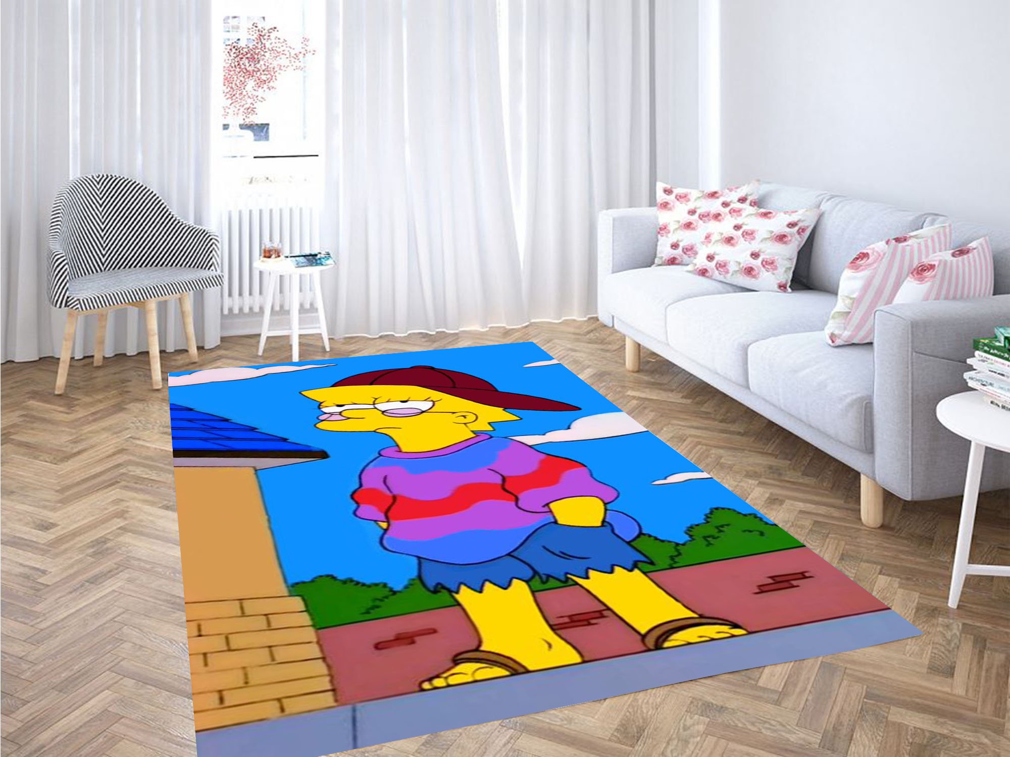 Lisa From Simpsons Wallpaper Carpet Rectangle Rug