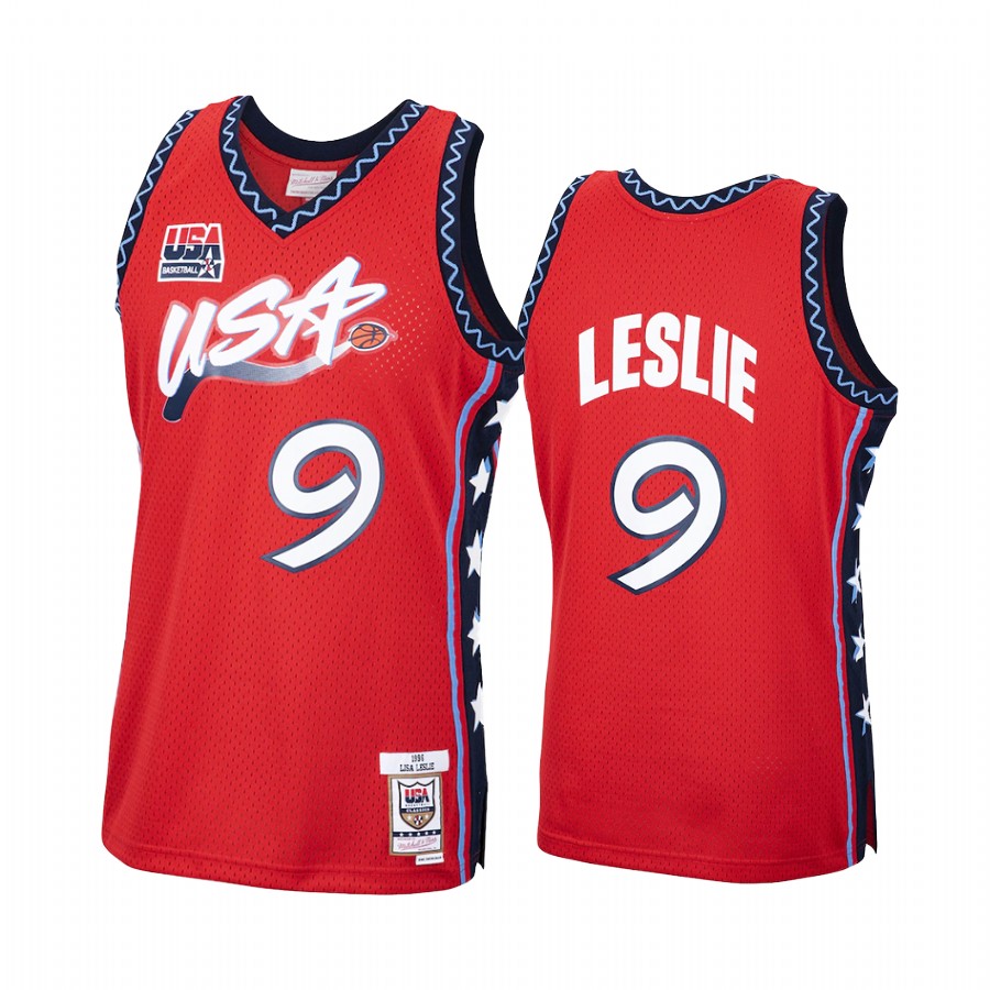 Lisa Leslie USA #9 Red 1996 Hardwood Classics Jersey