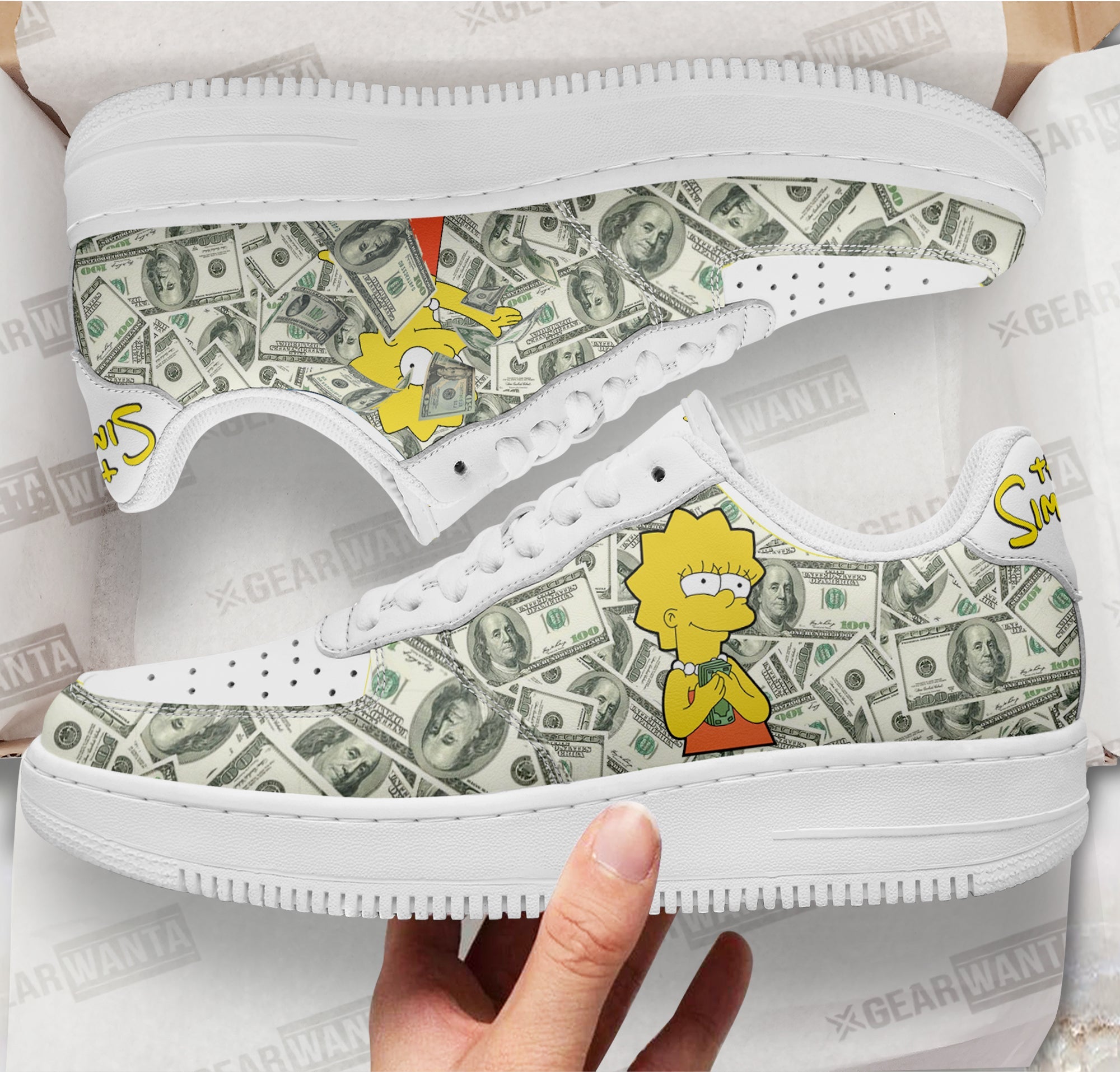 Lisa Simpson Air Sneakers Custom Simpson Cartoon Shoes