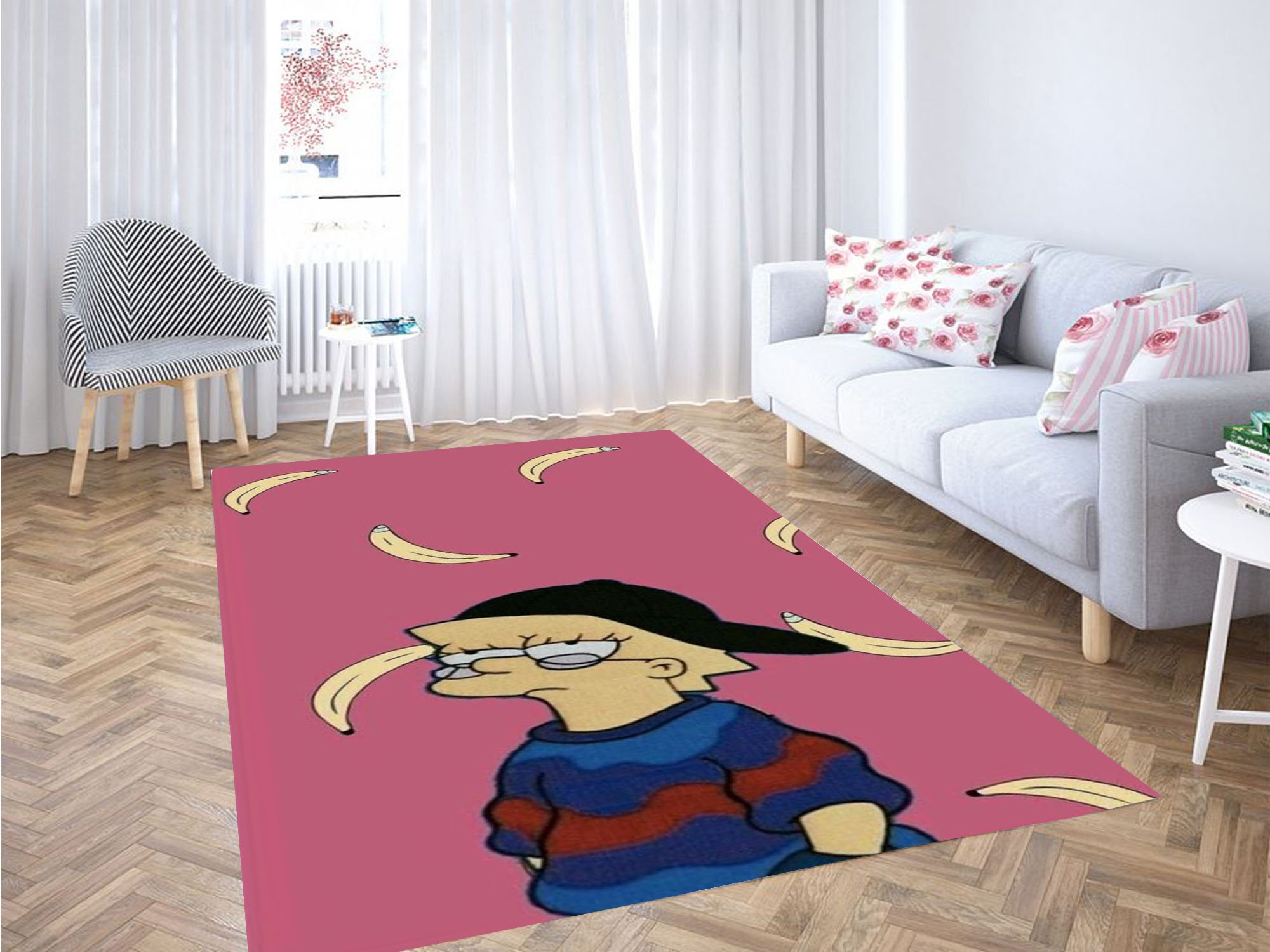 Lisa Simpson Papel Wallpaper Carpet Rectangle Rug
