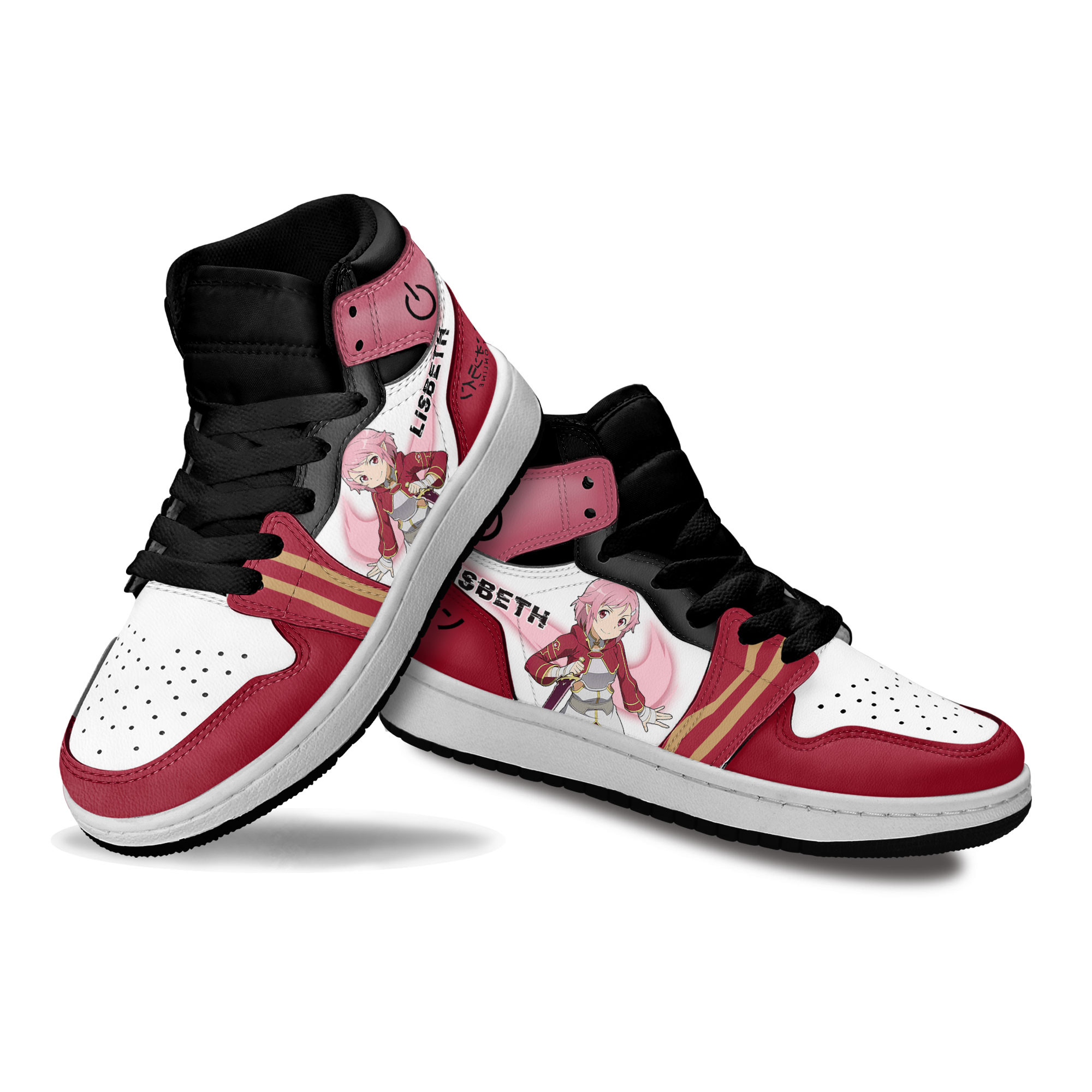 Lisbeth Kids Sneakers Custom Sword Art Online Anime Shoes For Kids