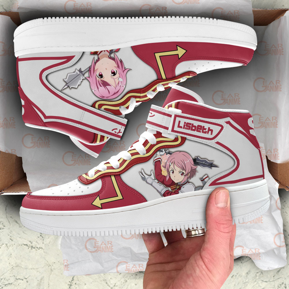 Lisbeth Sneakers Air Mid Custom Sword Art Online Anime Shoes