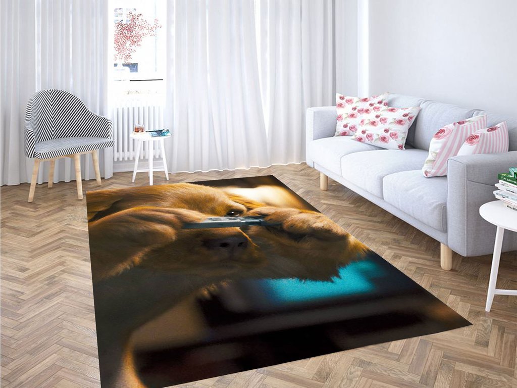 Little Dog Living Room Modern Carpet Rectangle Rug