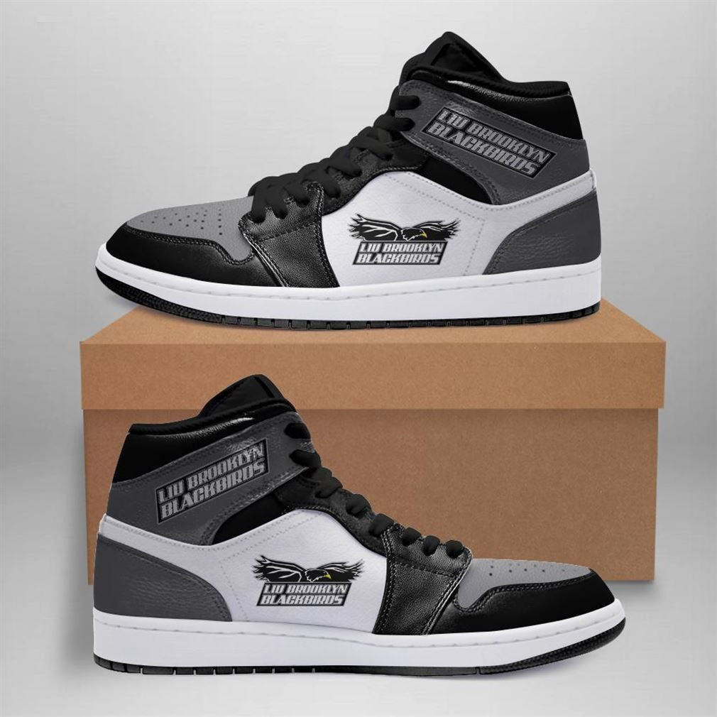 Liu Brooklyn Blackbirds NCAA Fashion The best Sneakers Basketball Shoes Leather High Top Air Jordan Sneaker, Air Jordan Hightop