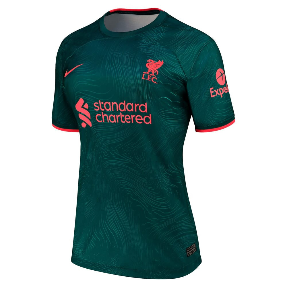 Liverpool 2022-23 Third Women Soccer Jersey – Teal
