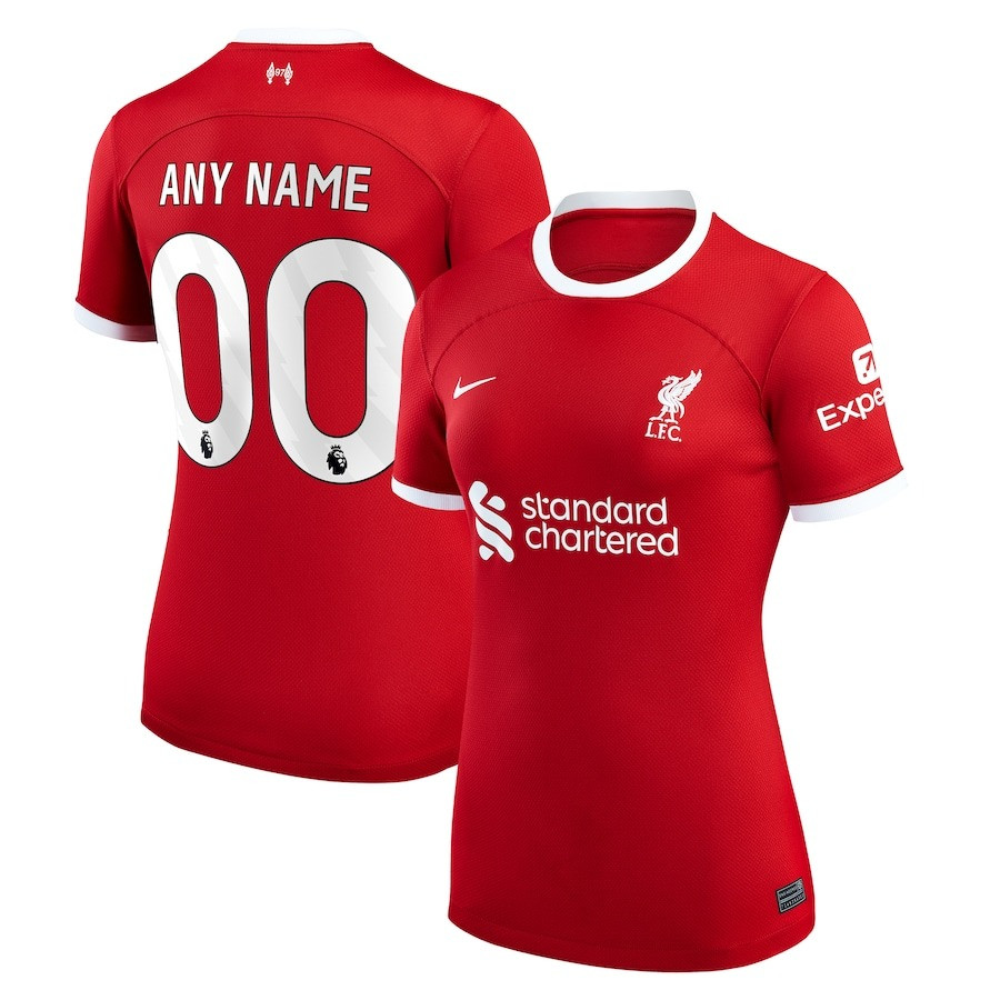 Liverpool 2023/24 Home Custom Women Soccer Jersey – Red