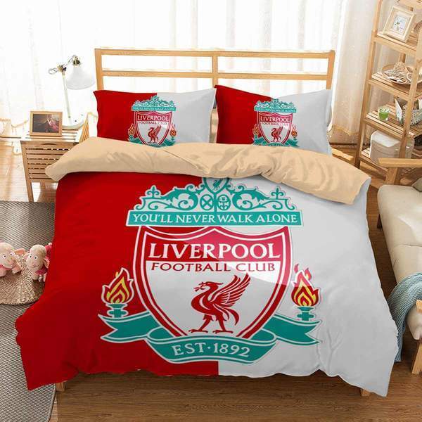 Liverpool F.C. 3D Customized Duvet Cover Bedding Set