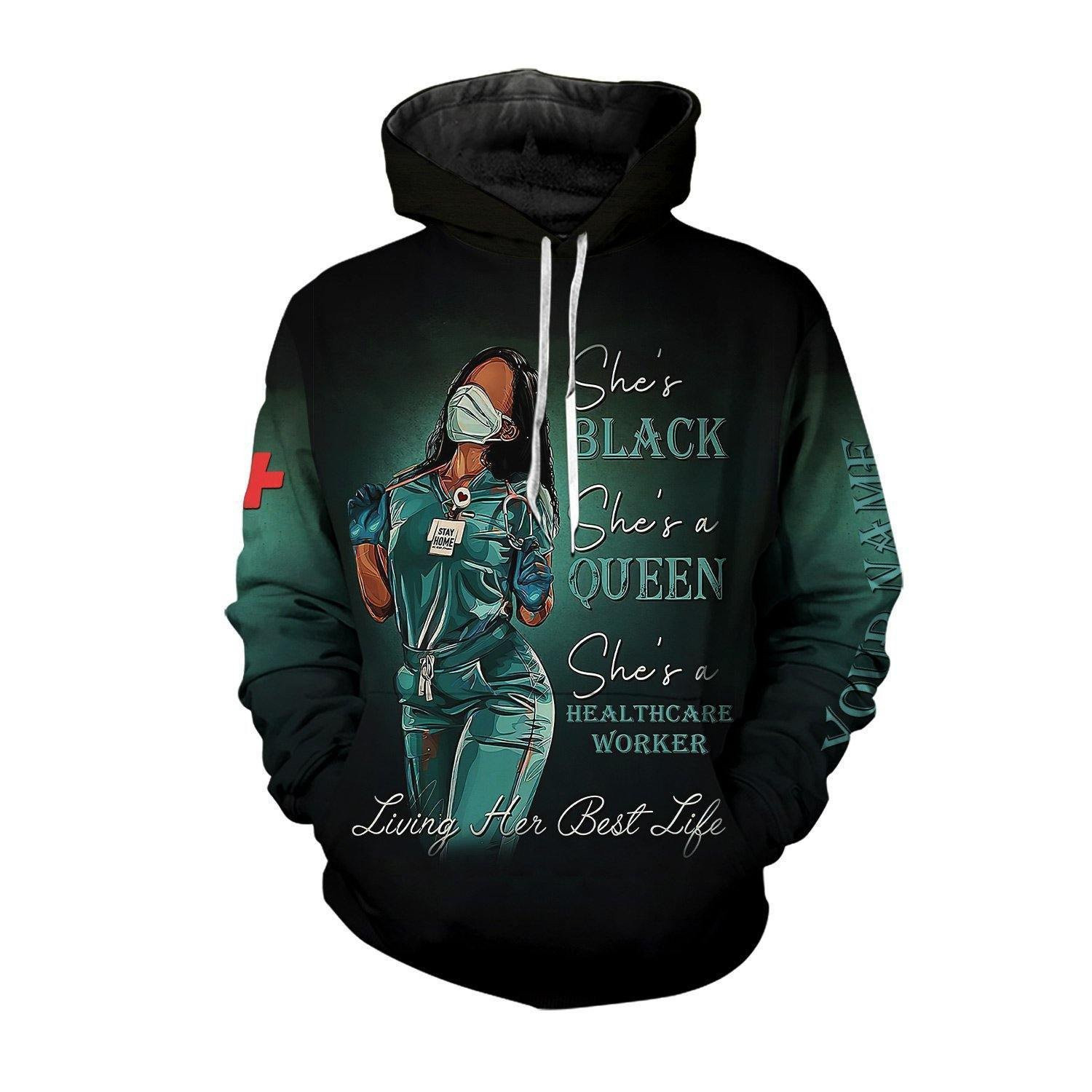 Living Her Best Life All-Over Print Hoodie