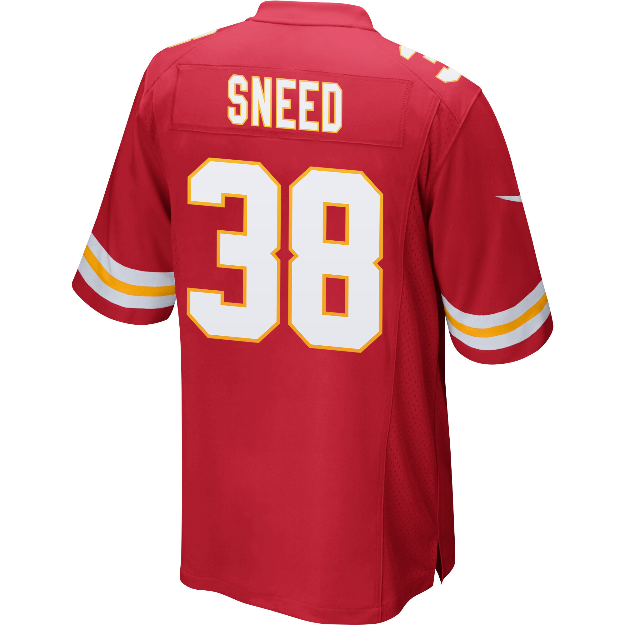 L’Jarius Sneed 38 Kansas City Chiefs Super Bowl LVII Champions 3 Stars Men Game Stitched Jersey – Red