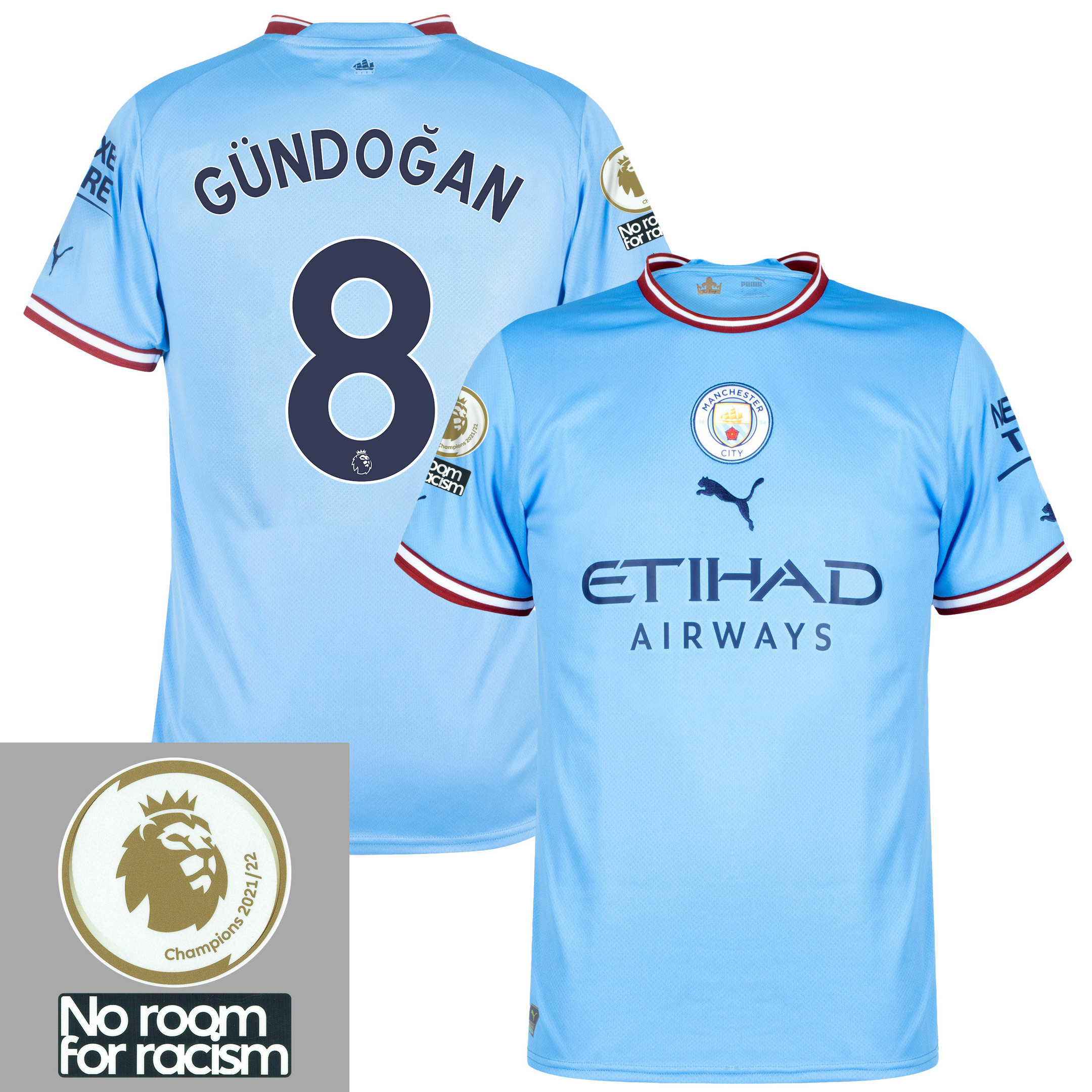 ?lkay Gündo?an 8 Manchester City 2022-2023 Home Men Jersey – Sky Blue