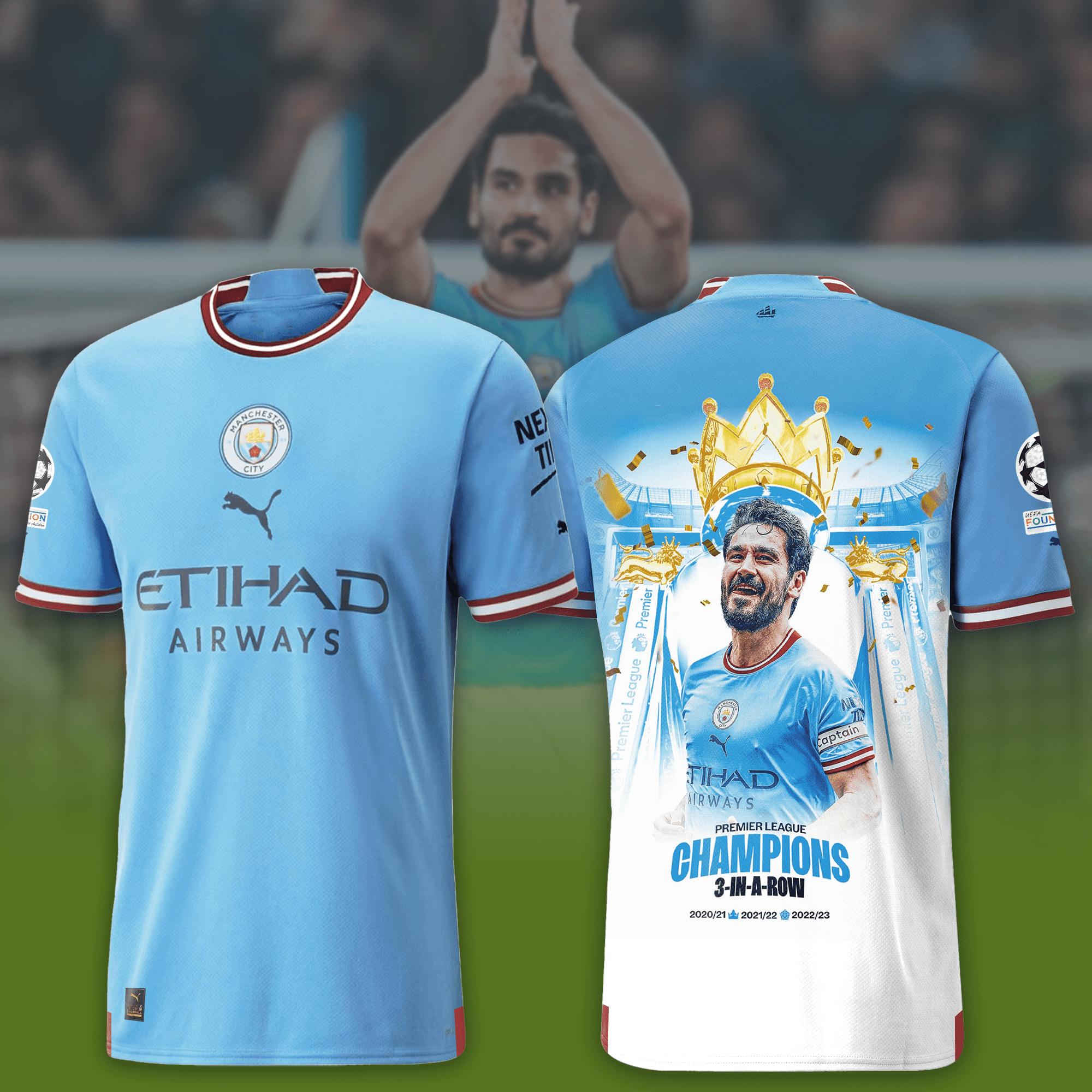 ?lkay Gündo?an Manchester City King Of Champions League 2022/23 Home Printing Jersey