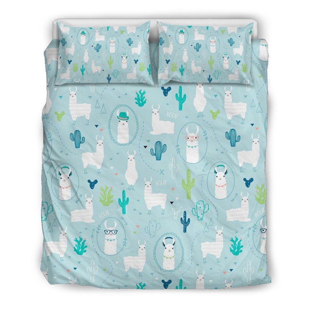 Llama 3D Customized Duvet Cover Bedding Set