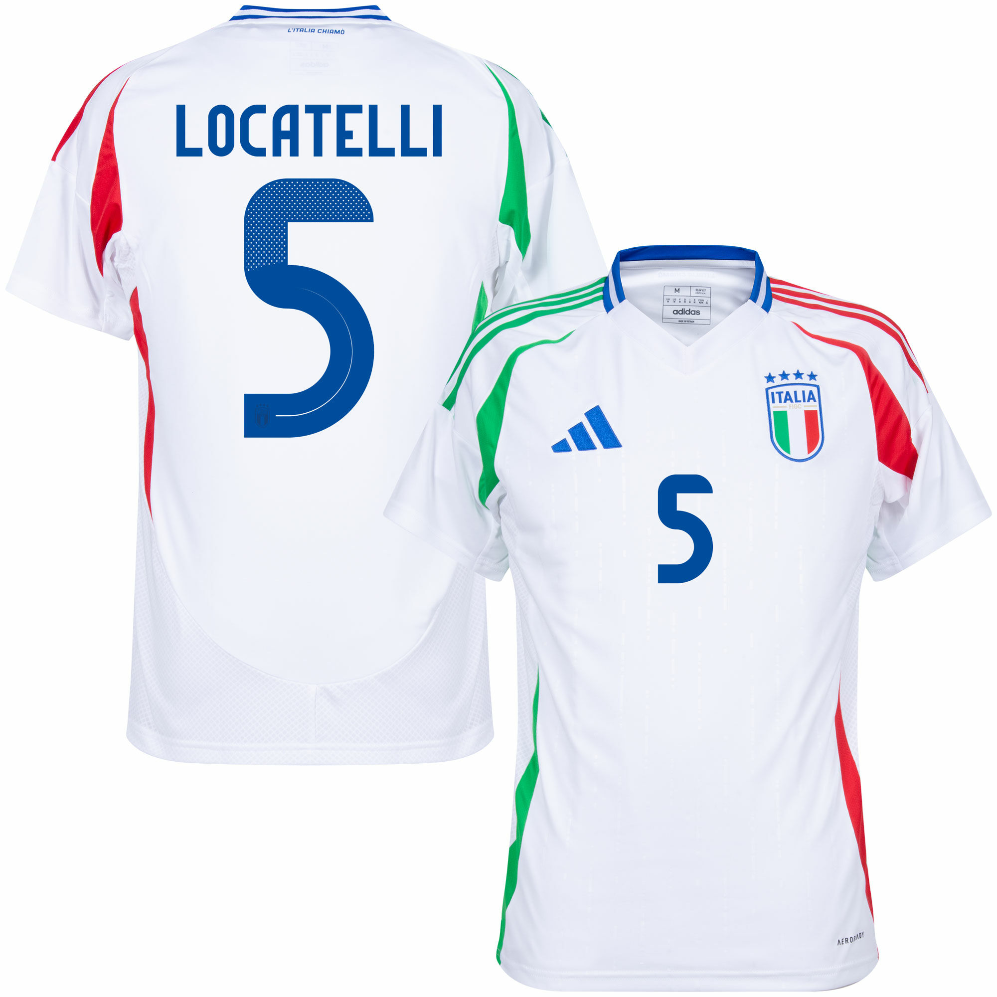 Locatelli Men's Italy 2024 Stadium Away Soccer Jersey