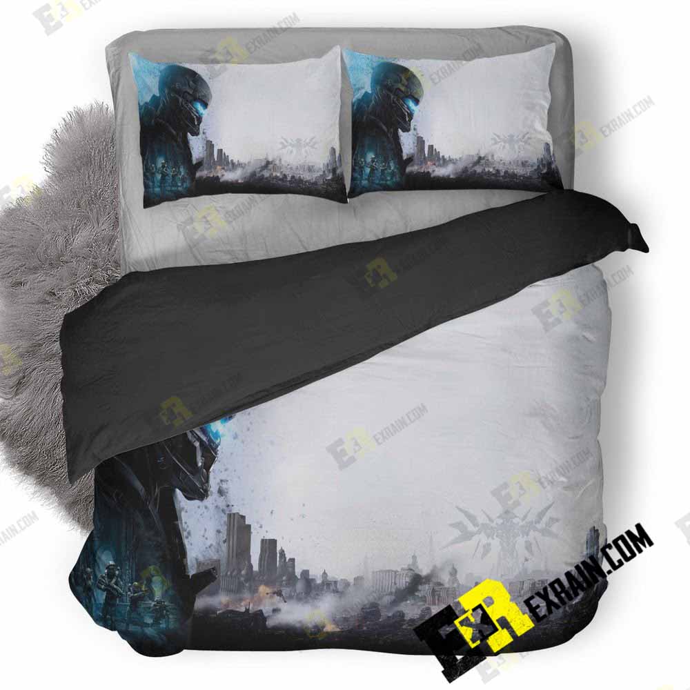 Locke Halo Guardians V 3D Customized Duvet Cover Bedding Set