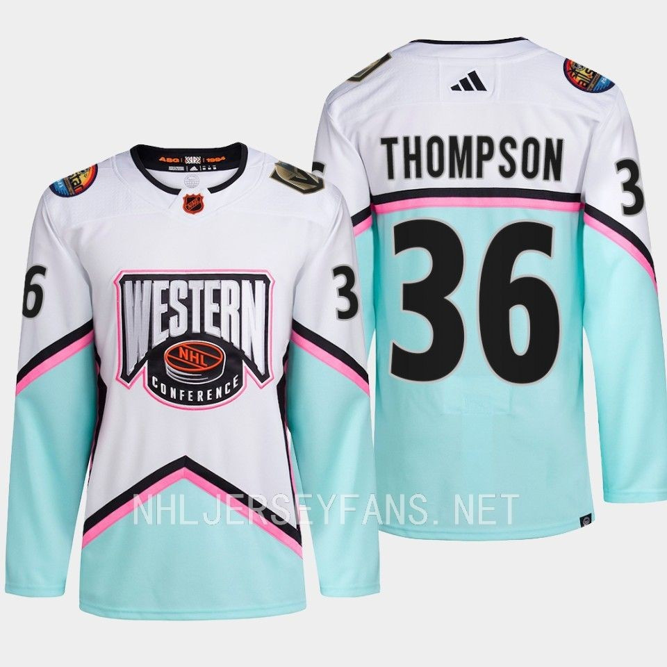 Logan Thompson 36 Vegas Golden Knights 2023 All-Star Game Stitched Jersey White Equipment