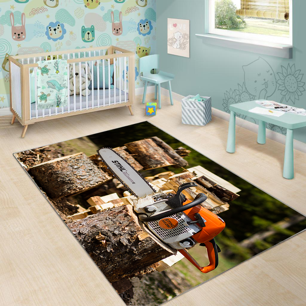 Logger Area Rectangle Rug
