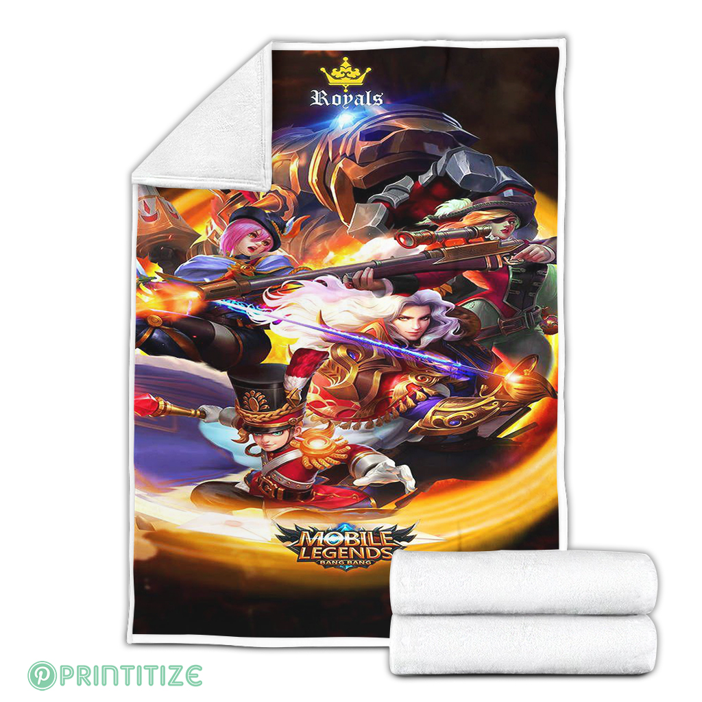 Logo Hero Mobile Legend Fleece Blanket