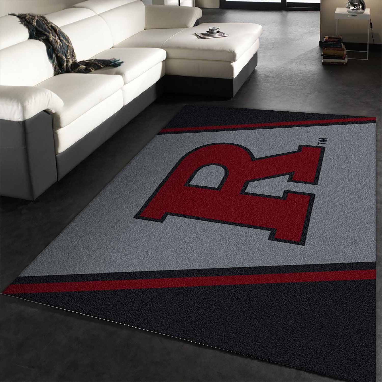 Logo Rutgers Rectangle Rug – Custom Size And Printing