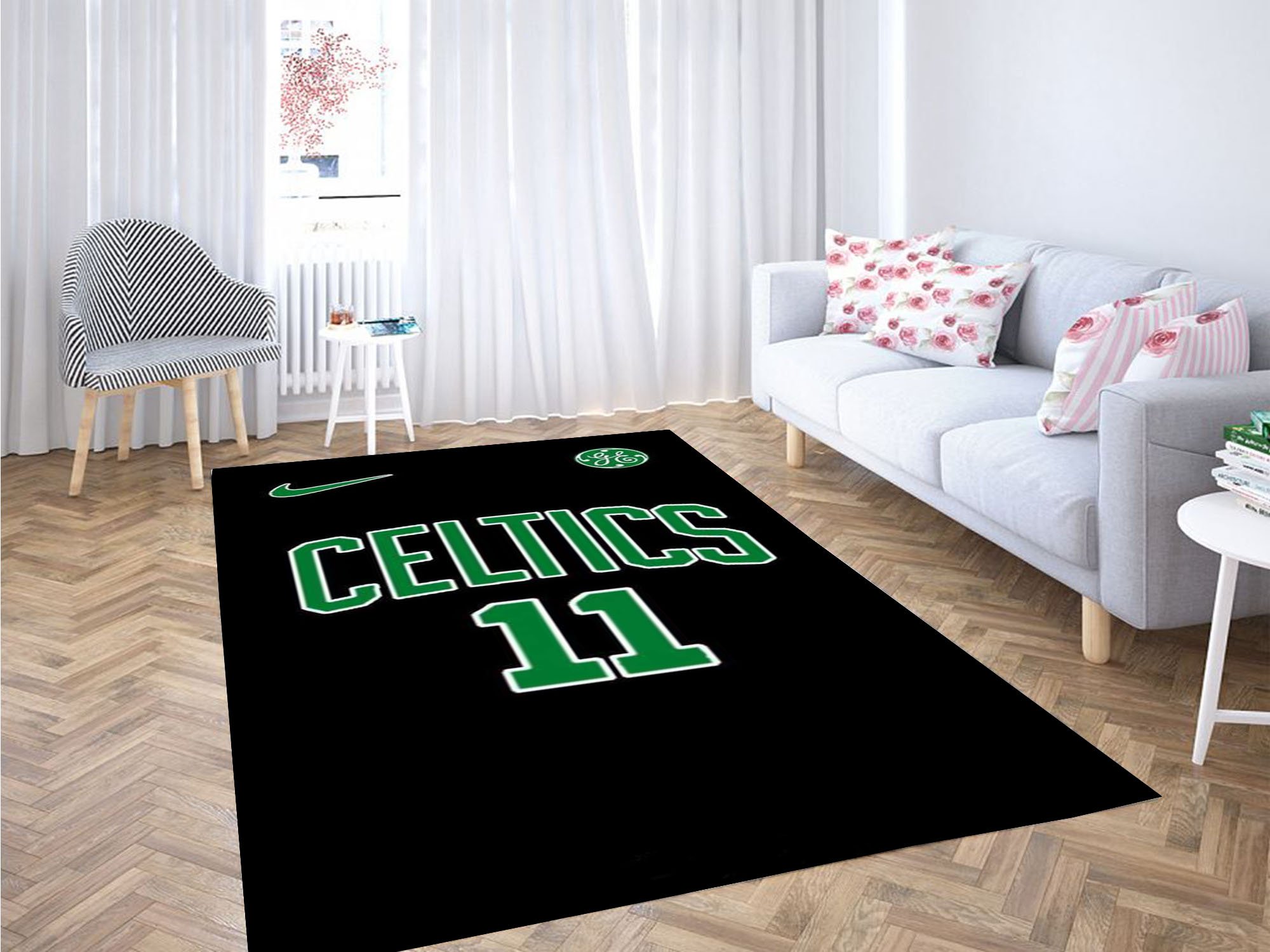 Logo Wallpaper Kyrie Irving Carpet Rectangle Rug