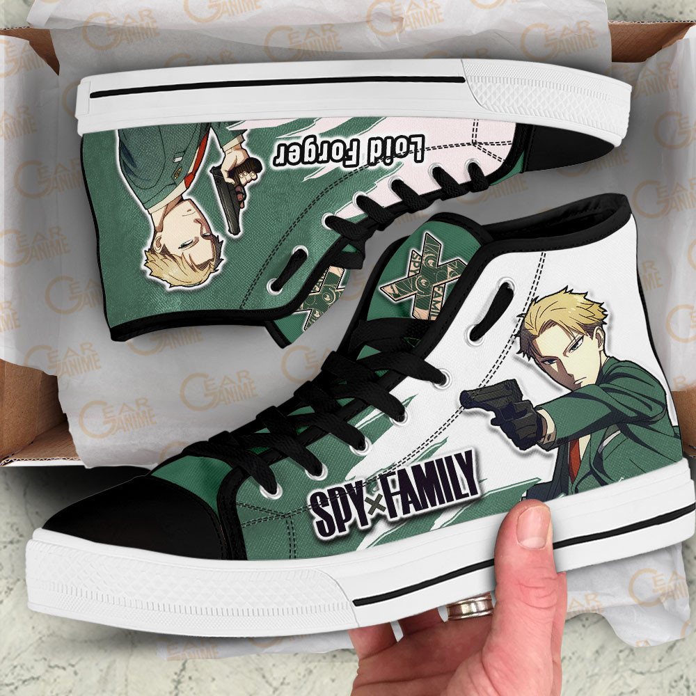 Loid Forger High Top Shoes Spy x Family Custom Anime Sneakers