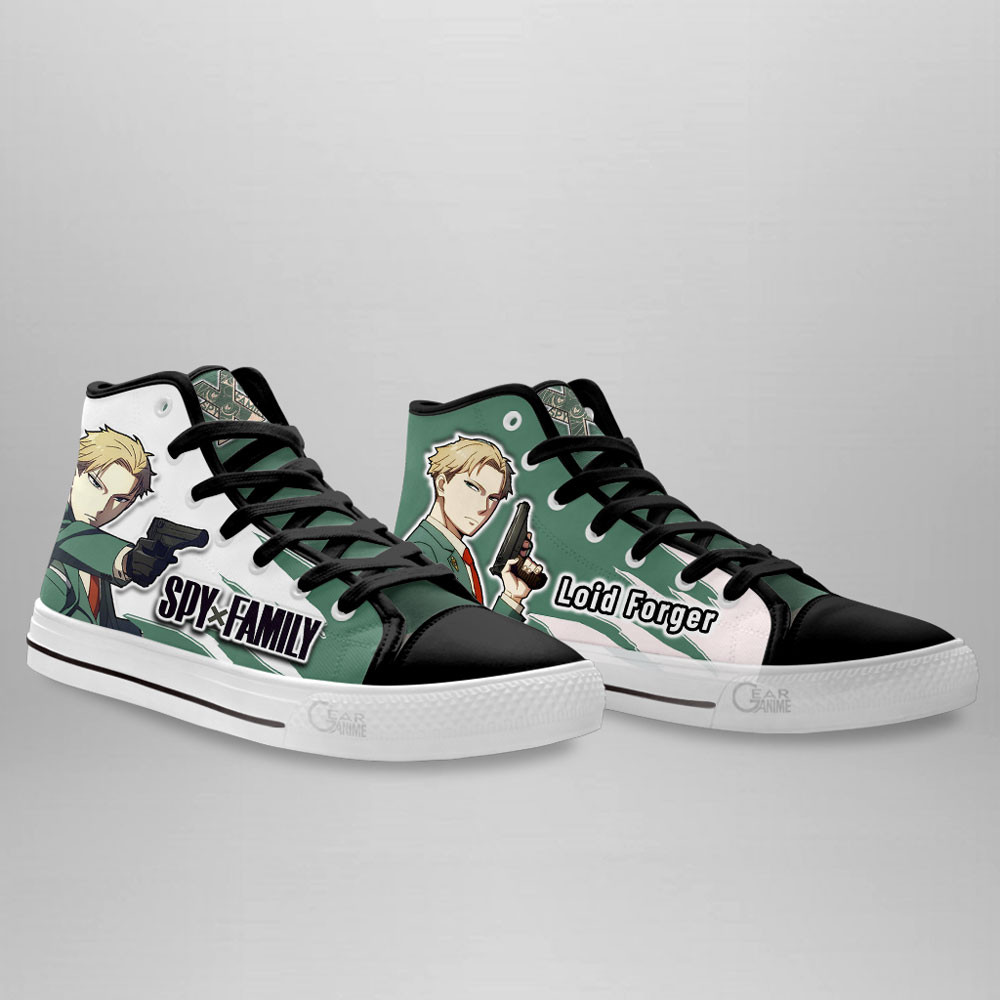 Loid Forger High Top Shoes Spy x Family Custom Anime Sneakers