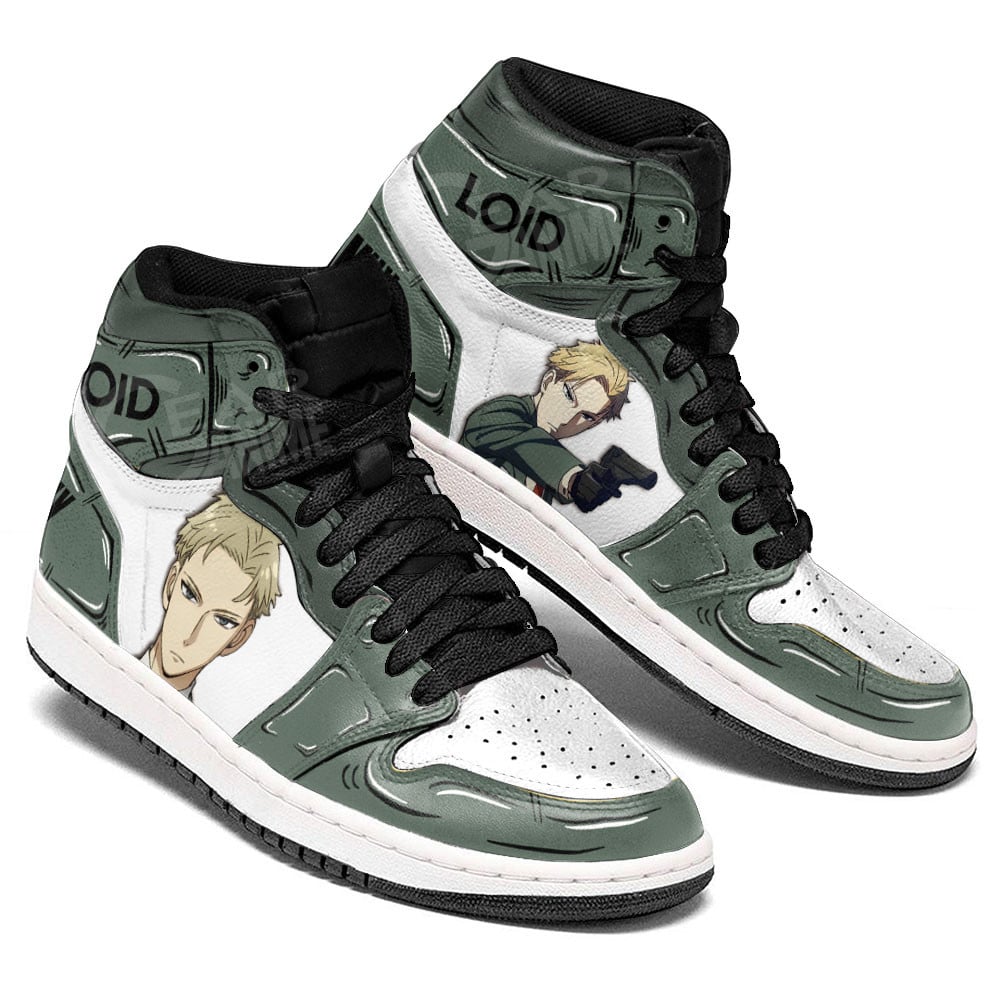 Loid Forger JD1s Sneakers Spy x Family Anime Shoes, Air Jordan Hightop