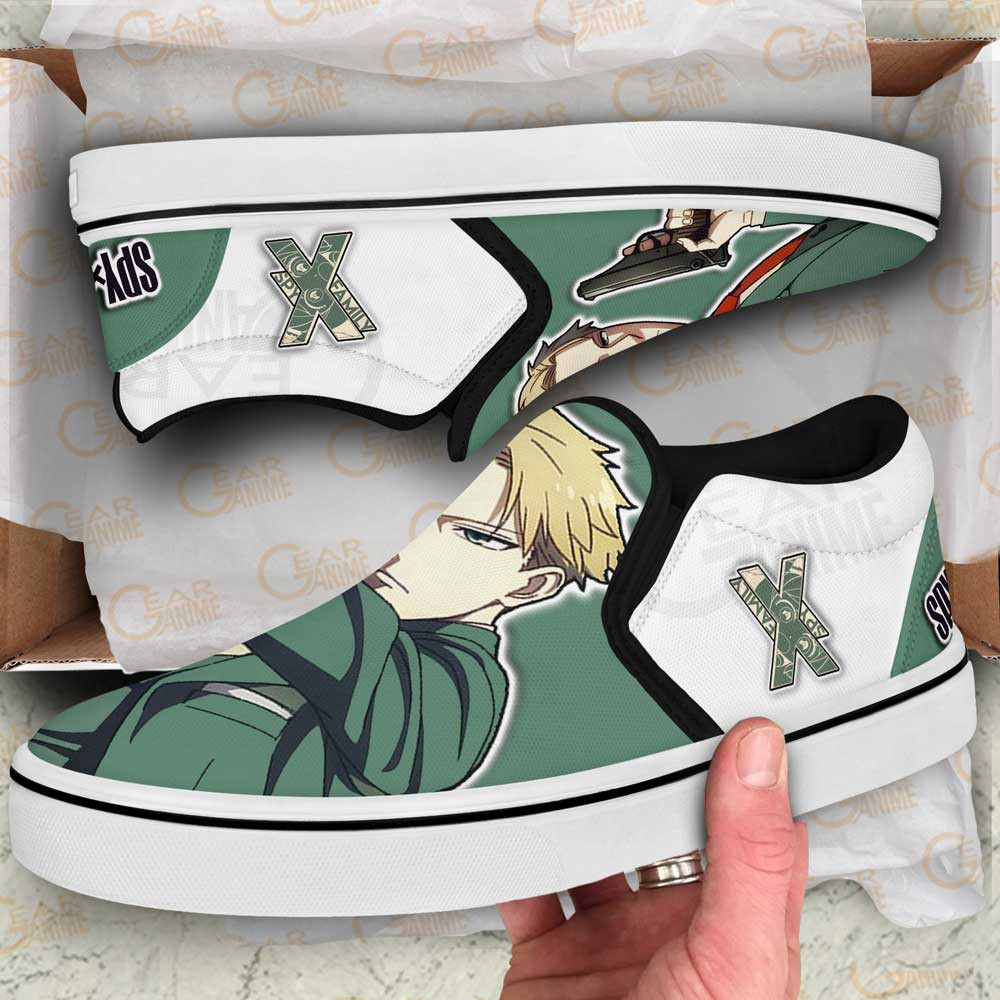 Loid Forger Slip-On Shoes Canvas Spy x Family Custom Anime Shoes Otaku Gift Ideas