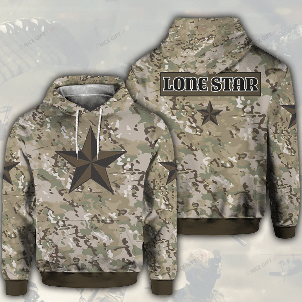 Lone Star Camouflage 3D Hoodie Gift For Fans