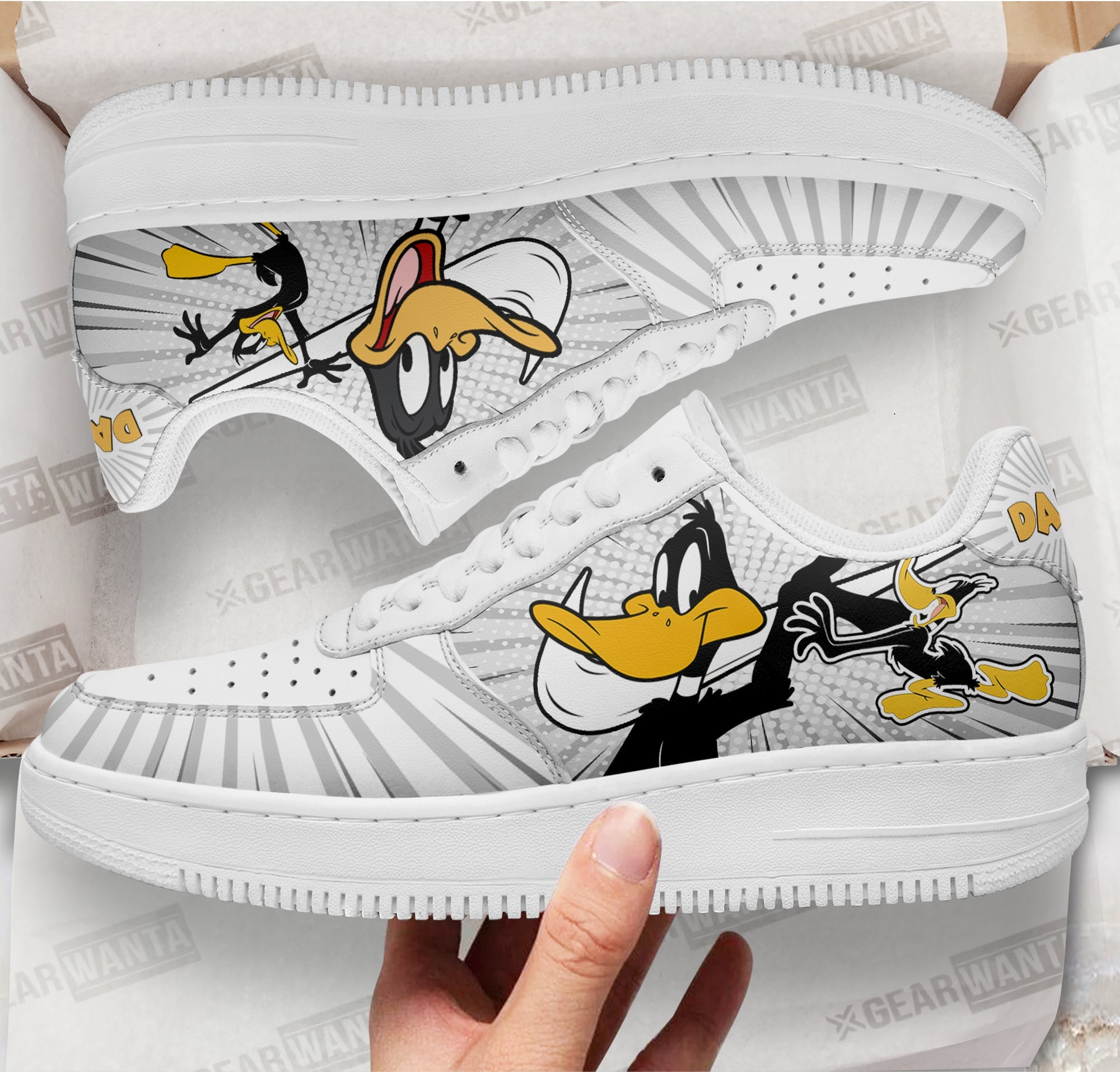 Looney Tunes Daffy Air Sneakers Custom