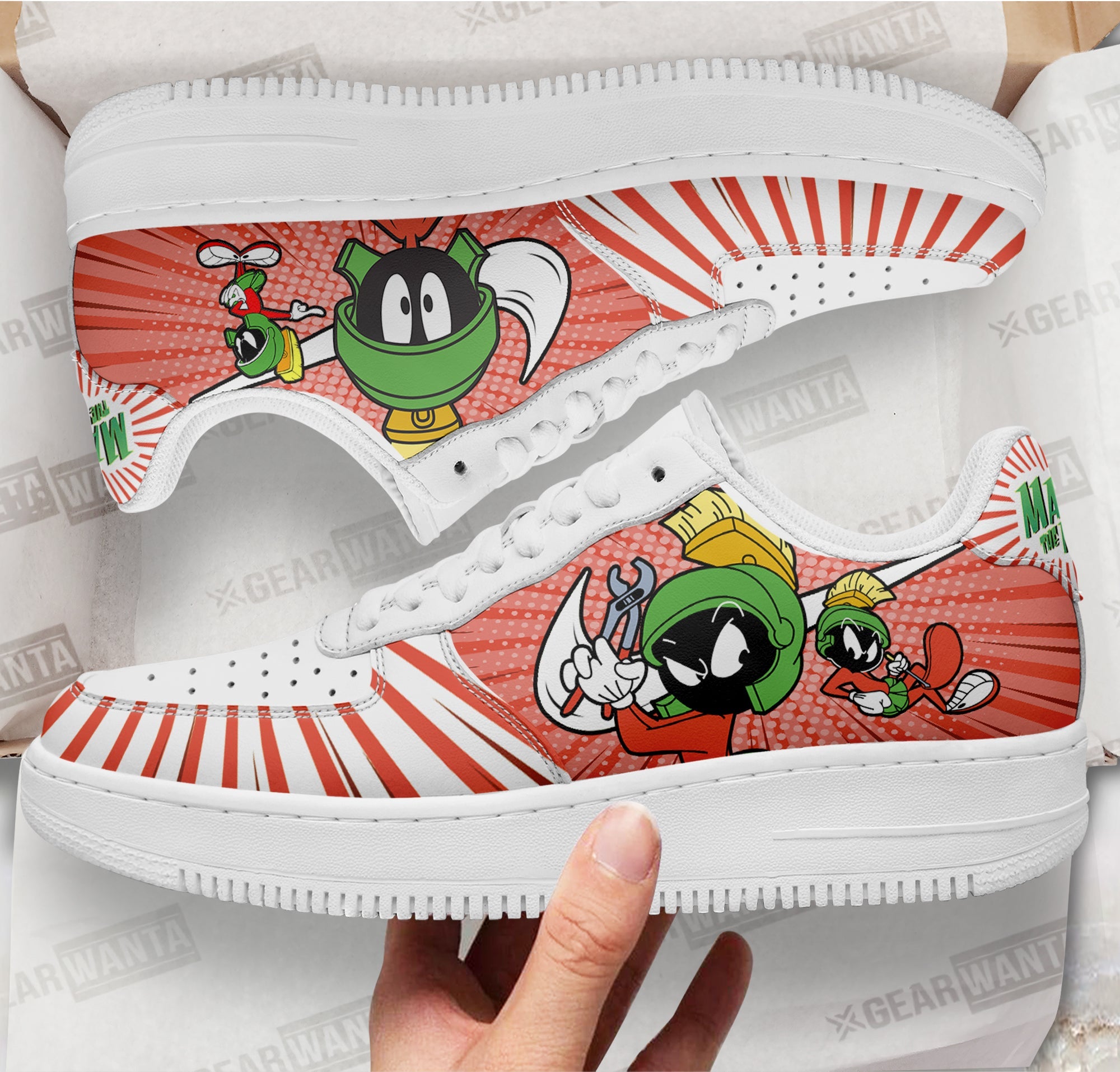 Looney Tunes Marvin Air Sneakers Custom