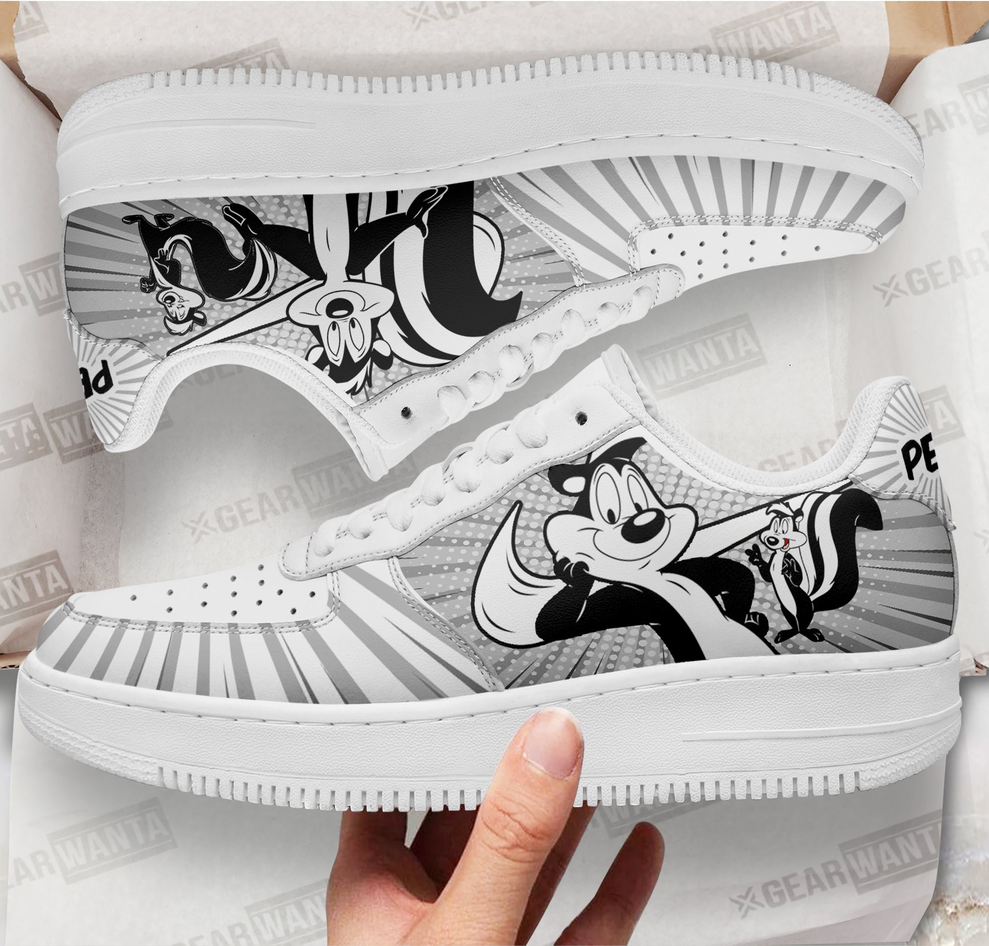 Looney Tunes Pepe Air Sneakers Custom