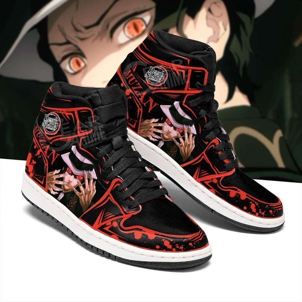 Lord Muzan Demon Slayer Anime 1 High Top Air Jordan Sneaker, Air Jordan Hightop