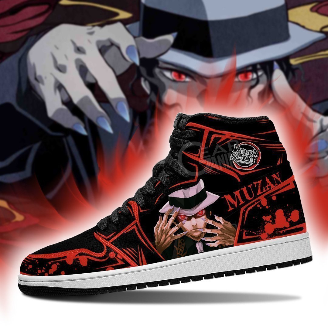 Lord Muzan JD1s Sneakers Anime Demon Slayer Shoes, Air Jordan Hightop