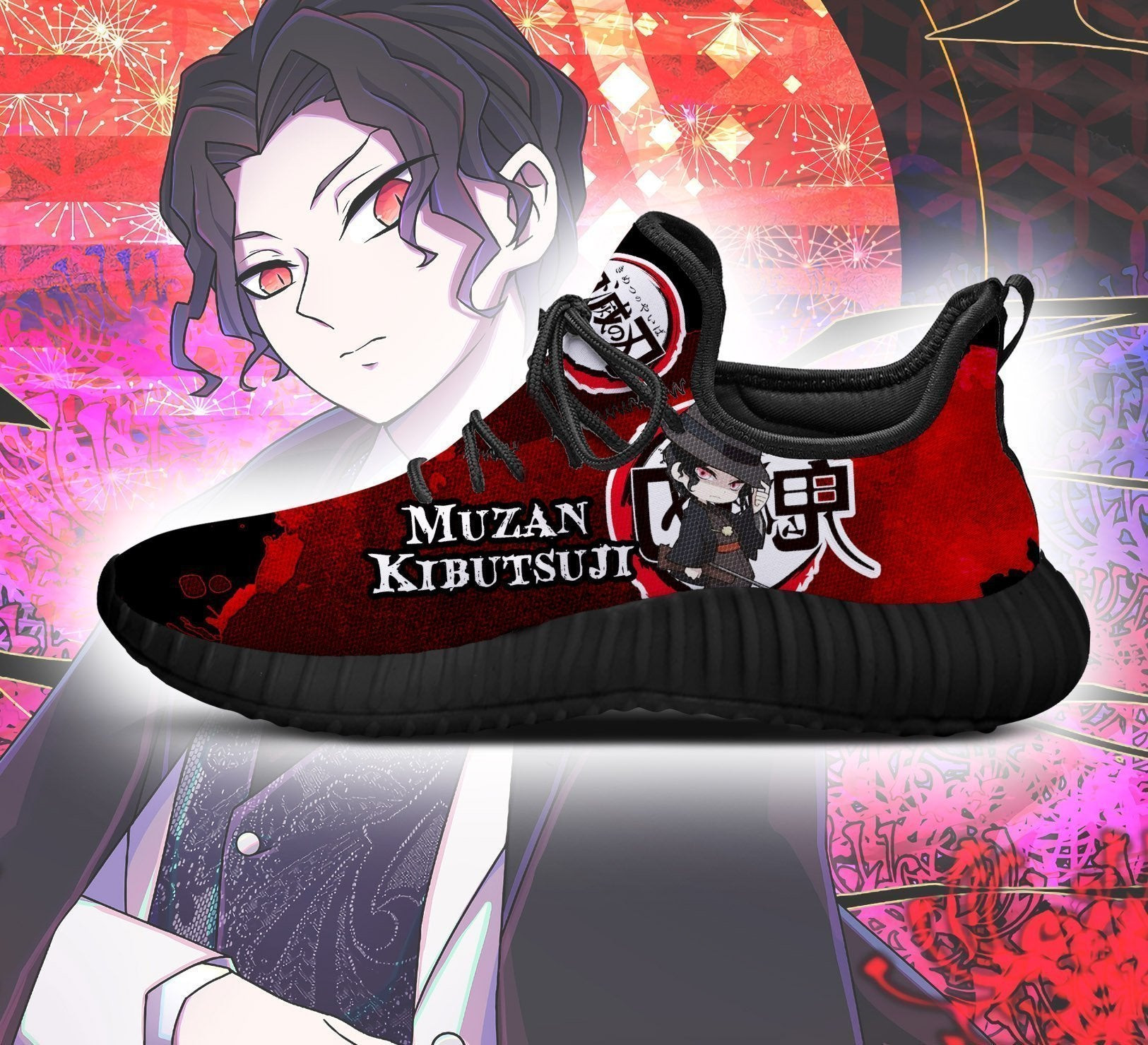 Lord Muzan Kibutsuji Reze Shoes Demon Slayer Anime Sneakers Fan Gift Idea
