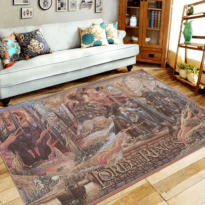 Lord Of The Ring Area Rectangle Rug