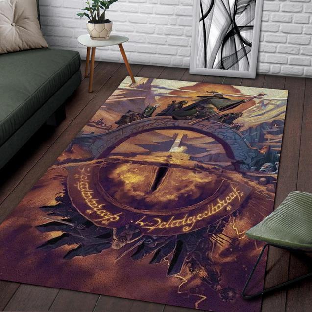 Lord Of The Rings Art Rectangle Rug