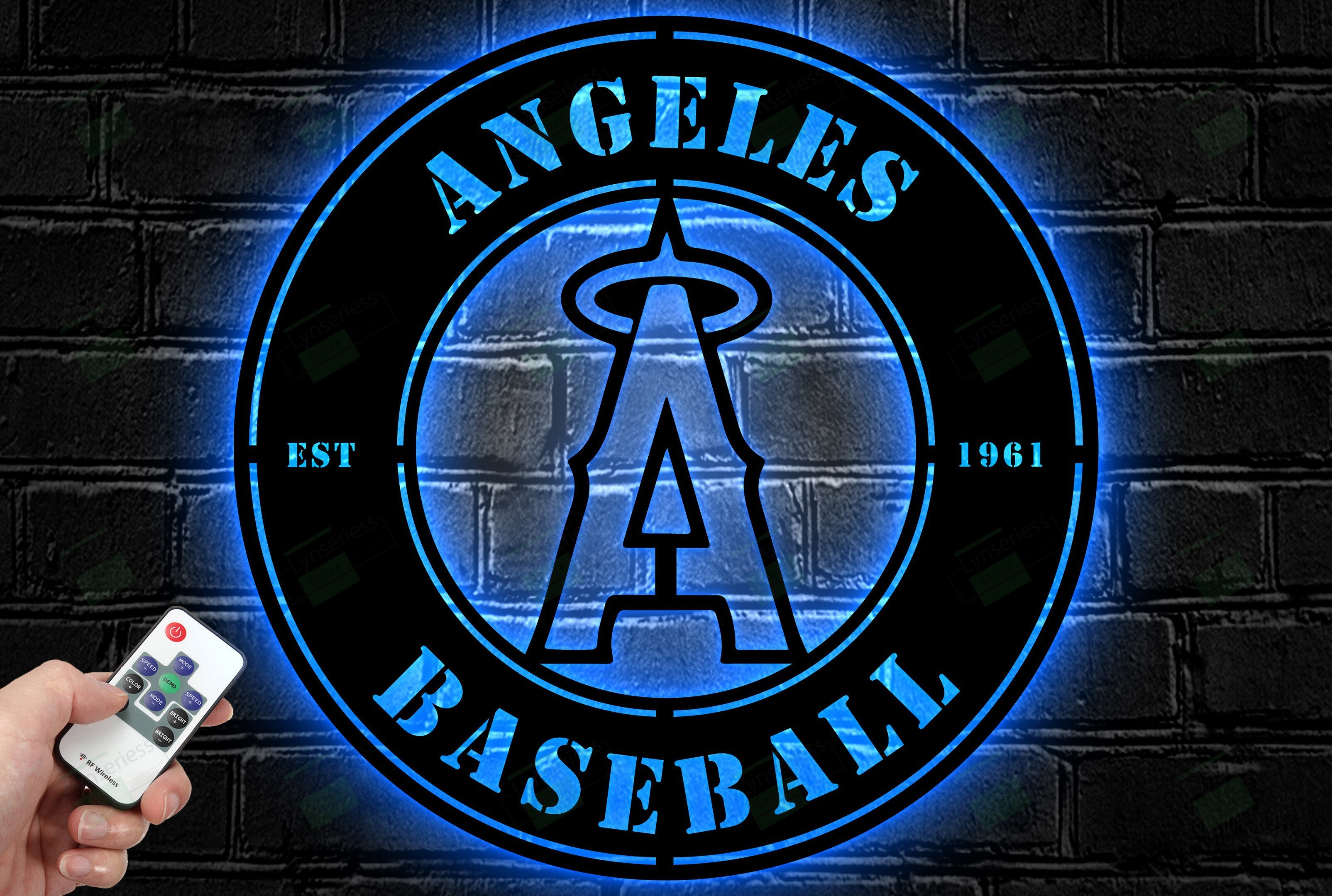 Los Angeles Angels Metal Sign – Led Light Sign MLB