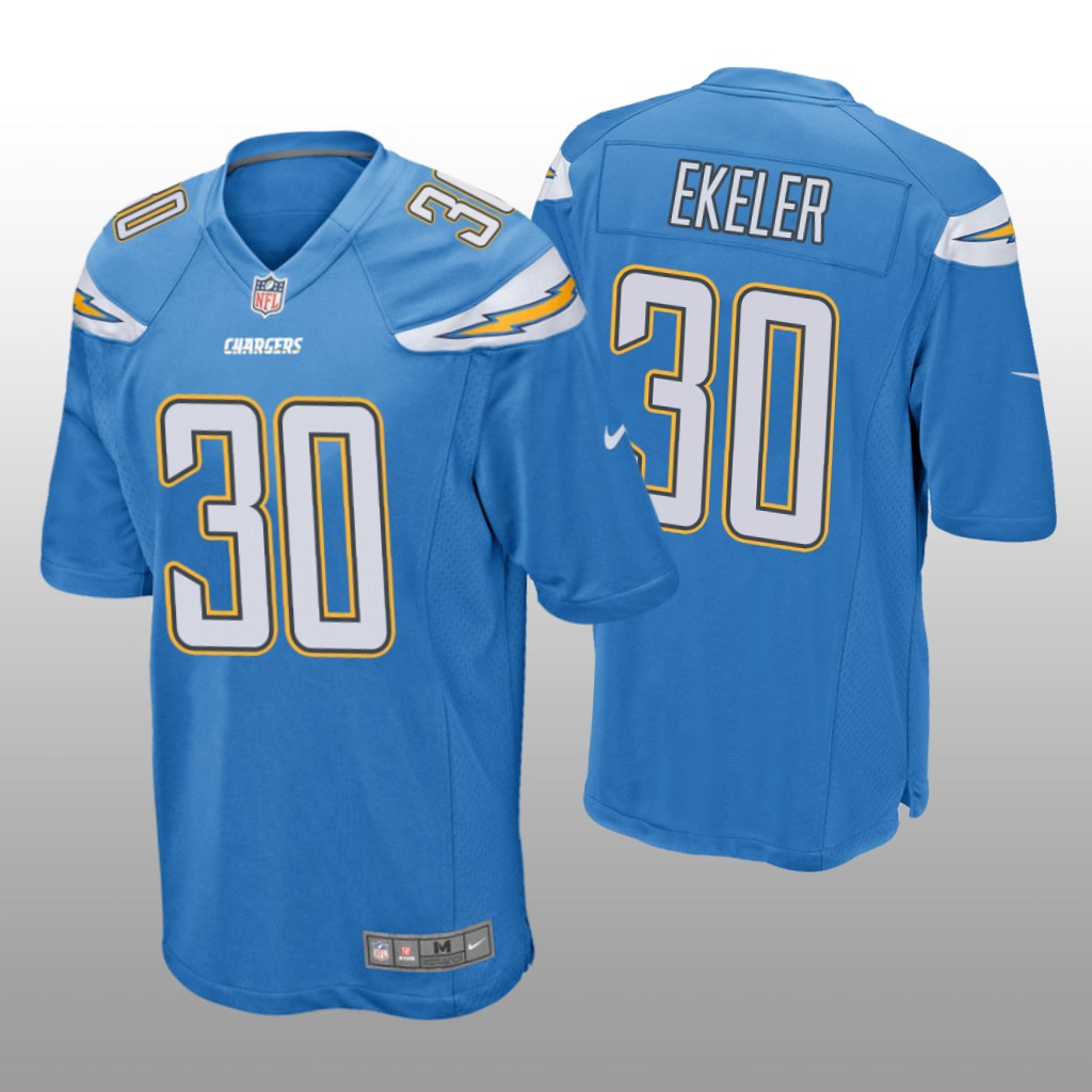 Los Angeles Chargers #30 Powder Blue Men's Austin Ekeler Game Jersey