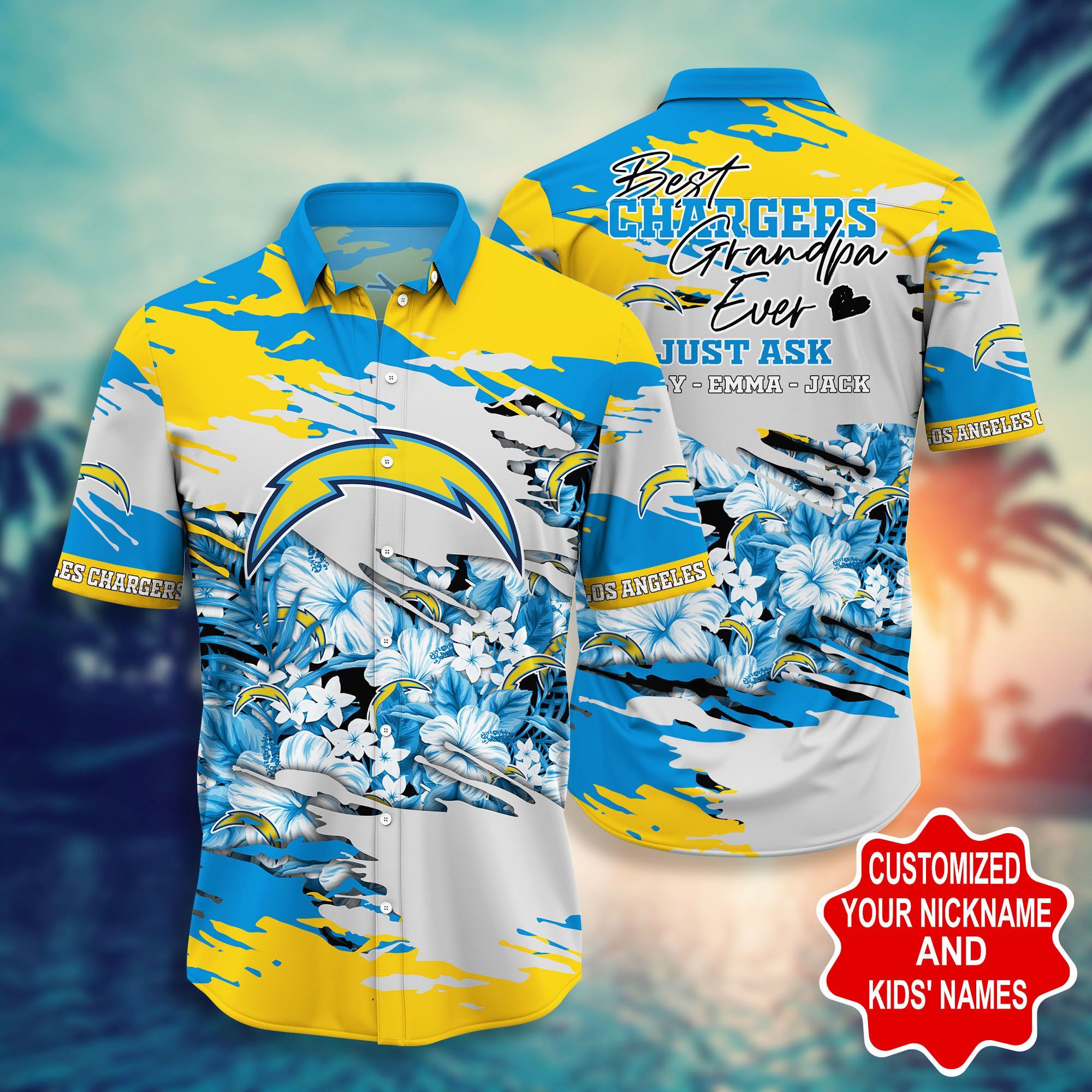 Los Angeles Chargers -Pesonalized Hawaii Shirt STYLE HOT TRENDING SUMMER