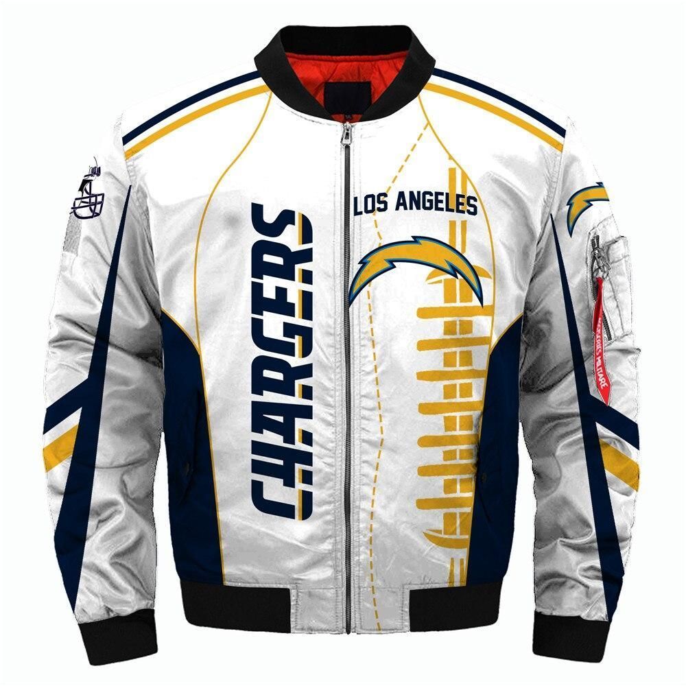 Los Angeles Chargers 3d Printed Unisex Bomber Jacket
