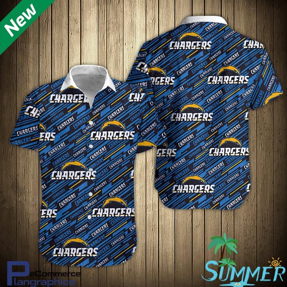 Los Angeles Chargers Aloha Shirt Hawaiian Aloha Shirt Hawaiian Beach Shirt