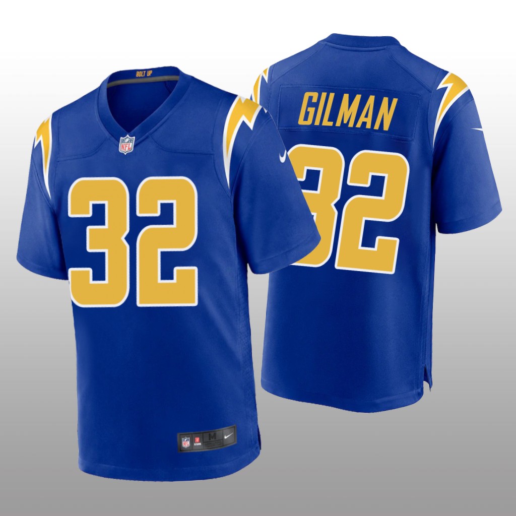 Los Angeles Chargers Alohi Gilman Royal Jersey Alternate Game - Men's