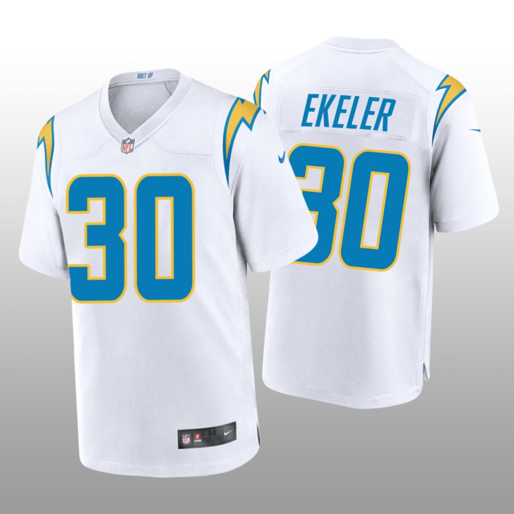 Los Angeles Chargers Austin Ekeler White Jersey Game - Men's
