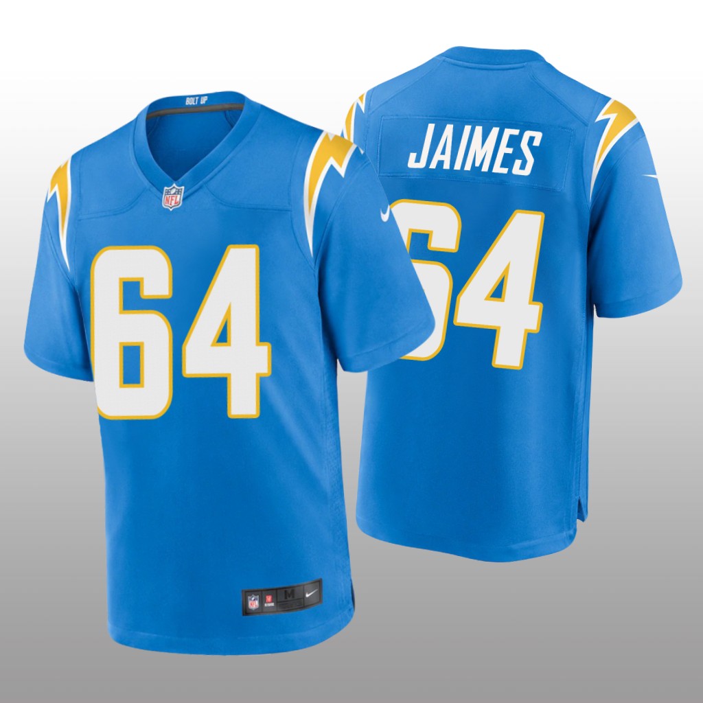 Los Angeles Chargers Brenden Jaimes Powder Blue Jersey Game - Men's