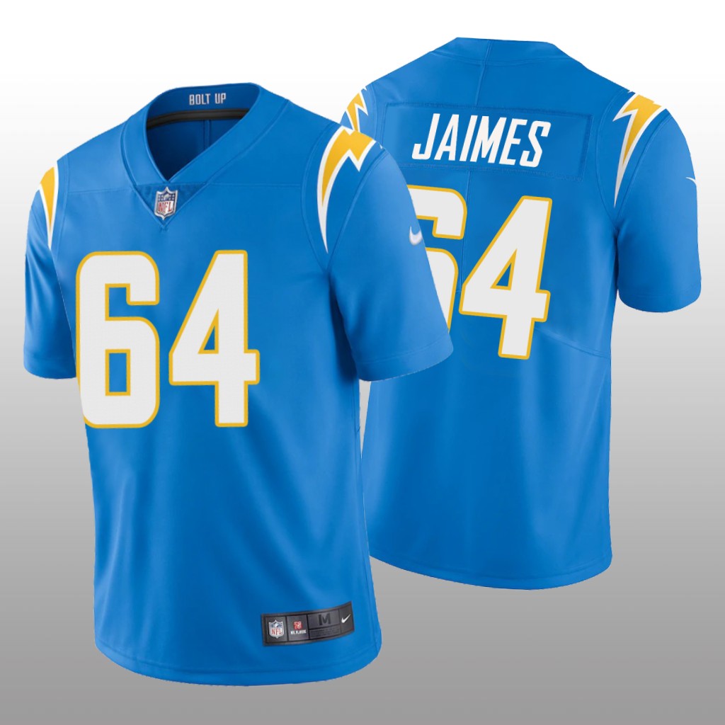 Los Angeles Chargers Brenden Jaimes Powder Blue Jersey Vapor Limited - Men's
